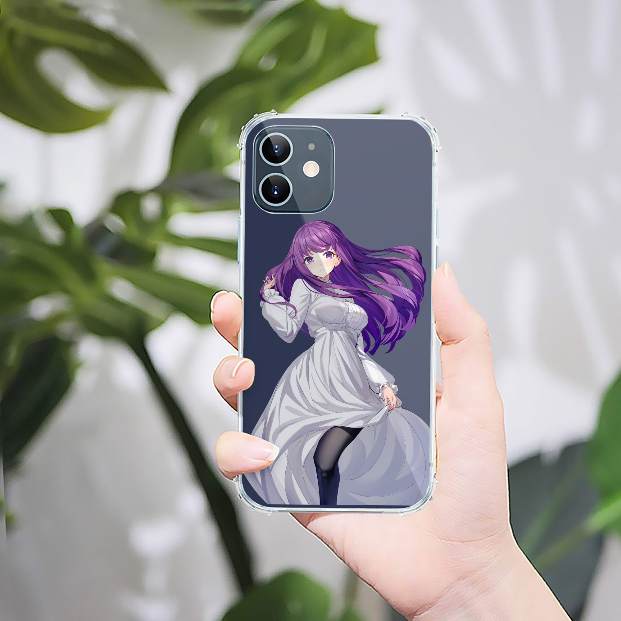 （画像用） 葬送のフリーレン Frieren 【iPhone 12シリーズ対応】透明スマホケース（クリアソフトケース）